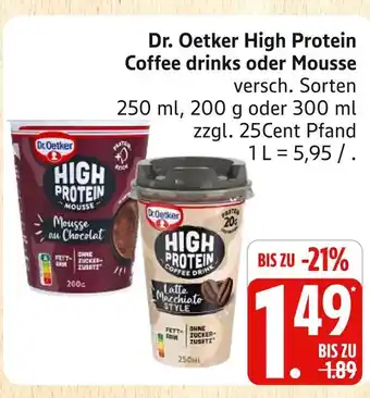 Marktkauf Dr. oetker high protein coffee drink Angebot