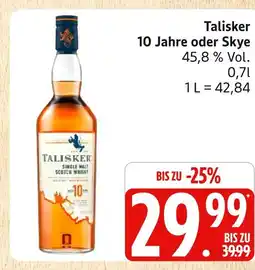 Marktkauf Talisker 10 jahre oder skye Angebot