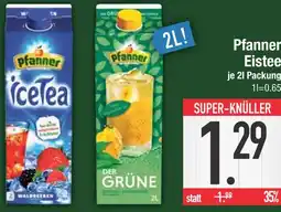 Edeka Pfanner icetea waldbeeren Angebot