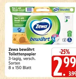 Marktkauf Zewa bewährt toilettenpapier Angebot