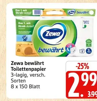 Marktkauf Zewa bewährt toilettenpapier Angebot