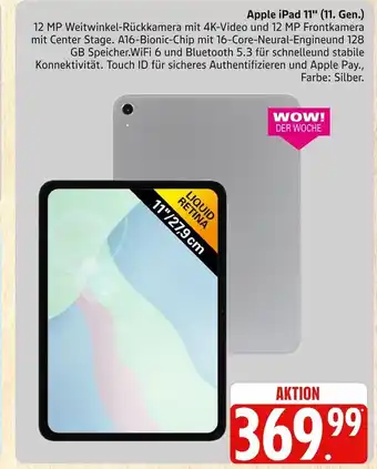 Marktkauf Apple ipad 11 (11. gen.) Angebot