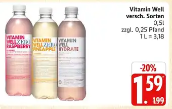 Marktkauf Vitamin well zero raspberry Angebot