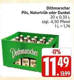 Marktkauf Dithmarscher pils, naturtrüb oder dunkel Angebot