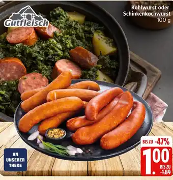 Marktkauf Gutfleisch kohlwurst Angebot