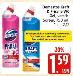 Marktkauf Domestos kraft & frische wc gel floral fresh Angebot
