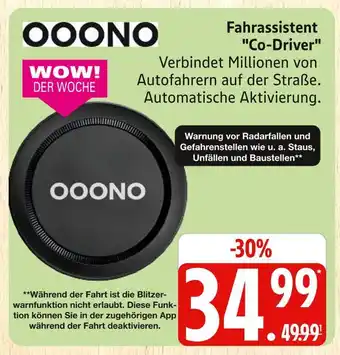 Marktkauf Ooono fahrassistent co-driver Angebot