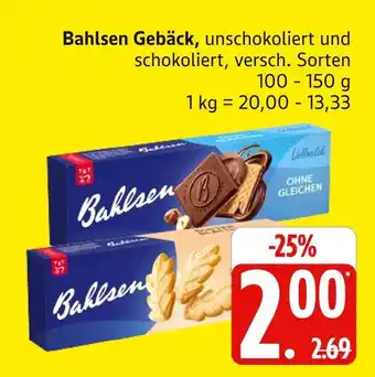 Marktkauf Bahlsen gebäck unschokoliert Angebot