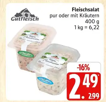 Marktkauf Gutfleisch fleischsalat pur Angebot