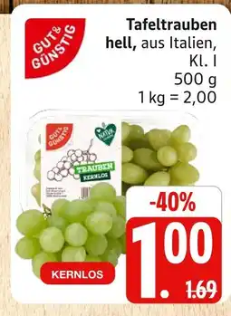 Marktkauf Gut & günstig tafeltrauben hell Angebot