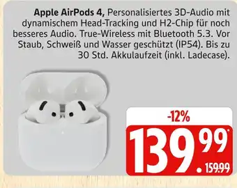 Marktkauf Apple airpods 4 Angebot