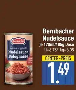 Edeka Bernbacher nudelsauce bolognese Angebot