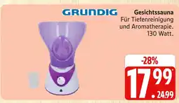 Marktkauf Grundig gesichtssauna Angebot