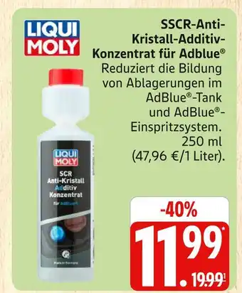 Marktkauf Liqui moly sscr-anti-kristall-additiv-konzentrat für adblue Angebot