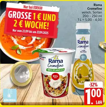 Marktkauf Rama cremfine 100% pflanzlich Angebot