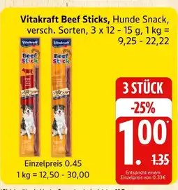 Marktkauf Vitakraft beef sticks Angebot