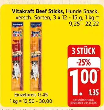 Marktkauf Vitakraft beef sticks Angebot