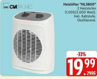 Marktkauf Clatronic heizlüfter hl3800 Angebot
