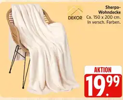 Marktkauf Dekor sherpa-wohndecke Angebot