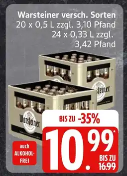 Edeka Warsteiner versch. sorten Angebot