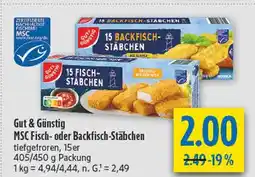 diska Gut & günstig msc fisch-stäbchen Angebot