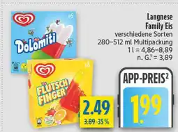 diska Langnese dolomiti Angebot