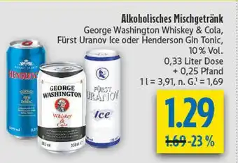 diska George washington whiskey & cola Angebot