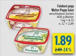 diska Walter popps s salat Angebot