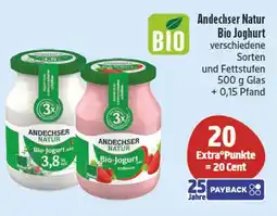 E-Center Andechser natur bio joghurt natur Angebot