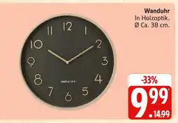 Marktkauf Simple life wanduhr Angebot