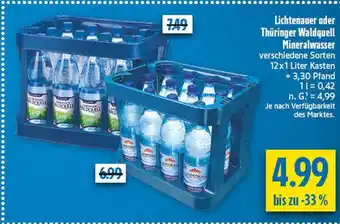 diska Lichtenauer mineralwasser Angebot