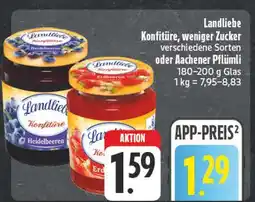 E-Center Landliebe konfitüre heidelbeeren Angebot
