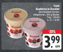 E-Center Franui raspberries in chocolate milk Angebot