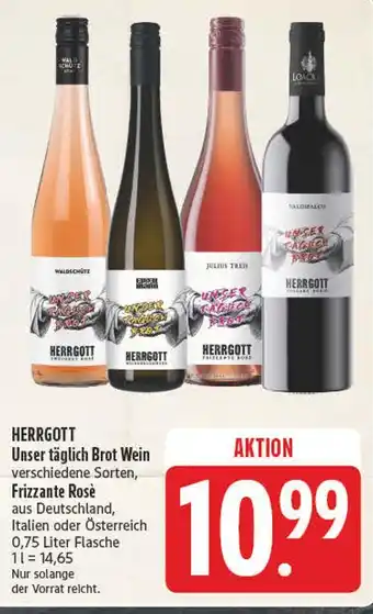 E-Center Herrgott unser täglich brot wein frizzante rosé Angebot