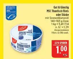 Marktkauf Gut & günstig msc thunfisch filets Angebot