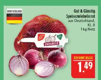 Marktkauf Gut & günstig speisezwiebeln rot Angebot