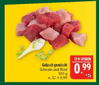 Marktkauf Gulasch gemischt schwein und rind Angebot