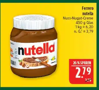 Marktkauf Ferrero nutella Angebot
