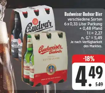 E-Center Budweiser budvar bier Angebot