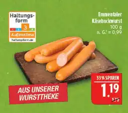 Marktkauf Emmentaler käsebockwurst Angebot