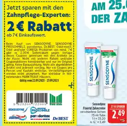Marktkauf Sensodyne fluorid zahncreme Angebot