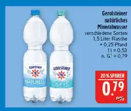 Marktkauf Gerolsteiner natürliches mineralwasser Angebot