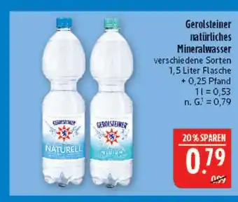 Marktkauf Gerolsteiner natürliches mineralwasser Angebot