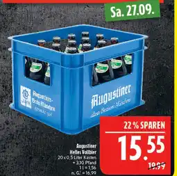 Marktkauf Augustiner helles vollbier Angebot