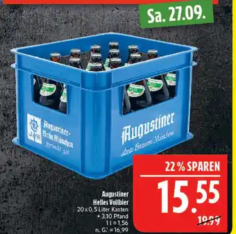 Marktkauf Augustiner helles vollbier Angebot