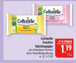 Marktkauf Cottonelle feuchtes toilettenpapier Angebot