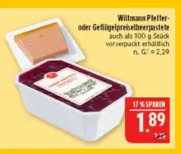 Marktkauf Wiltmann pfefferpastete Angebot
