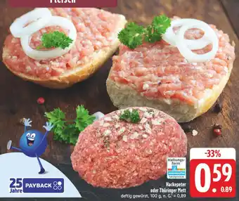 Edeka Hackepeter oder thüringer mett Angebot