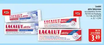 Marktkauf Lacalut aktiv zahncreme Angebot