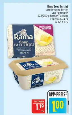 Marktkauf Rama sooo buttrig! Angebot